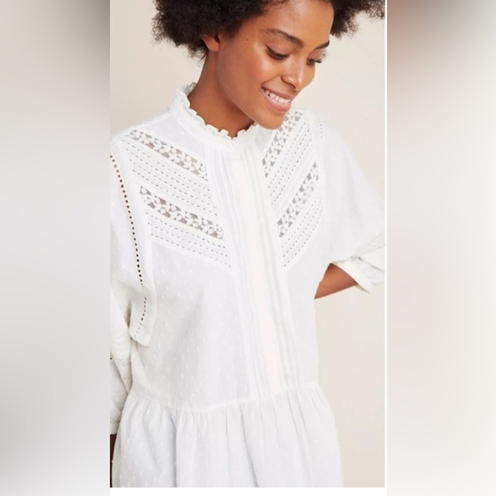 Anthropologie Vicenza Lace Babydoll Tunic - Picture 2 of 12